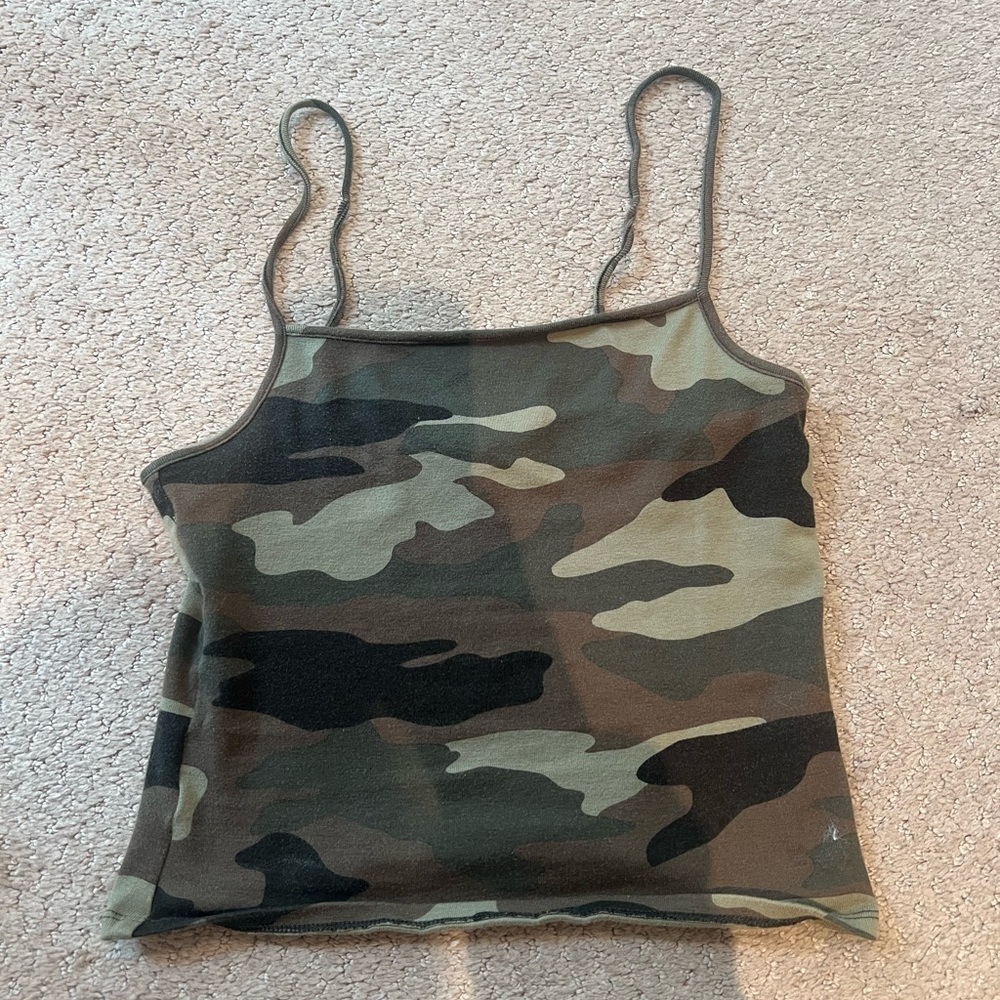 Garage camo tank top